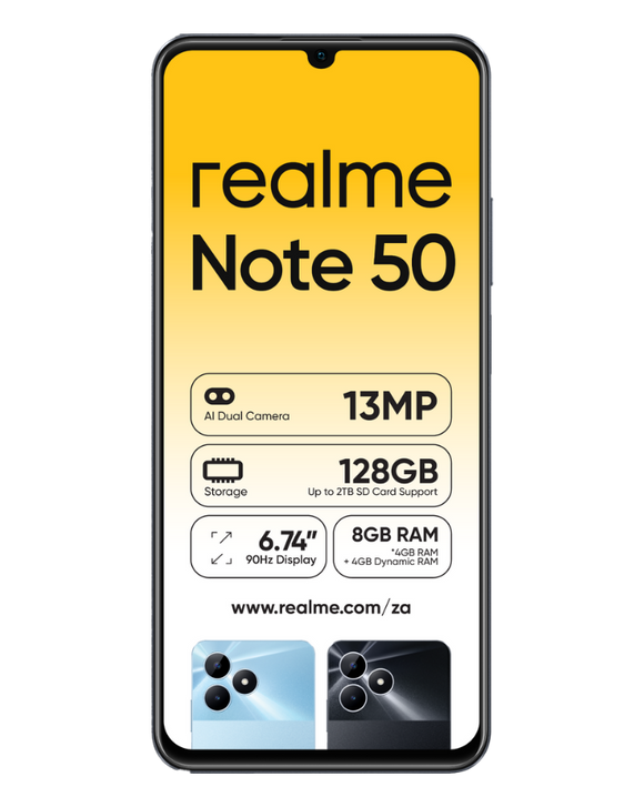 Realme Note 50 128GB Dual Sim Blue Cellphone