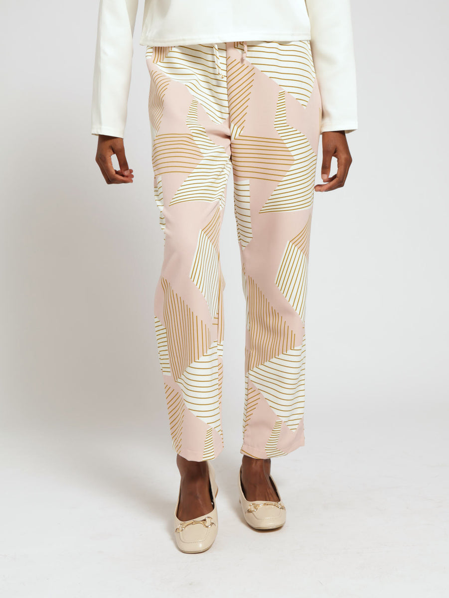 Printed Slim Leg Pants – LEGiT