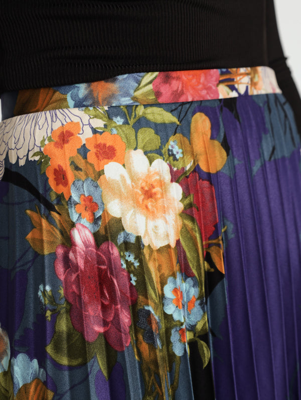 Floral Pleated Skirt – LEGiT