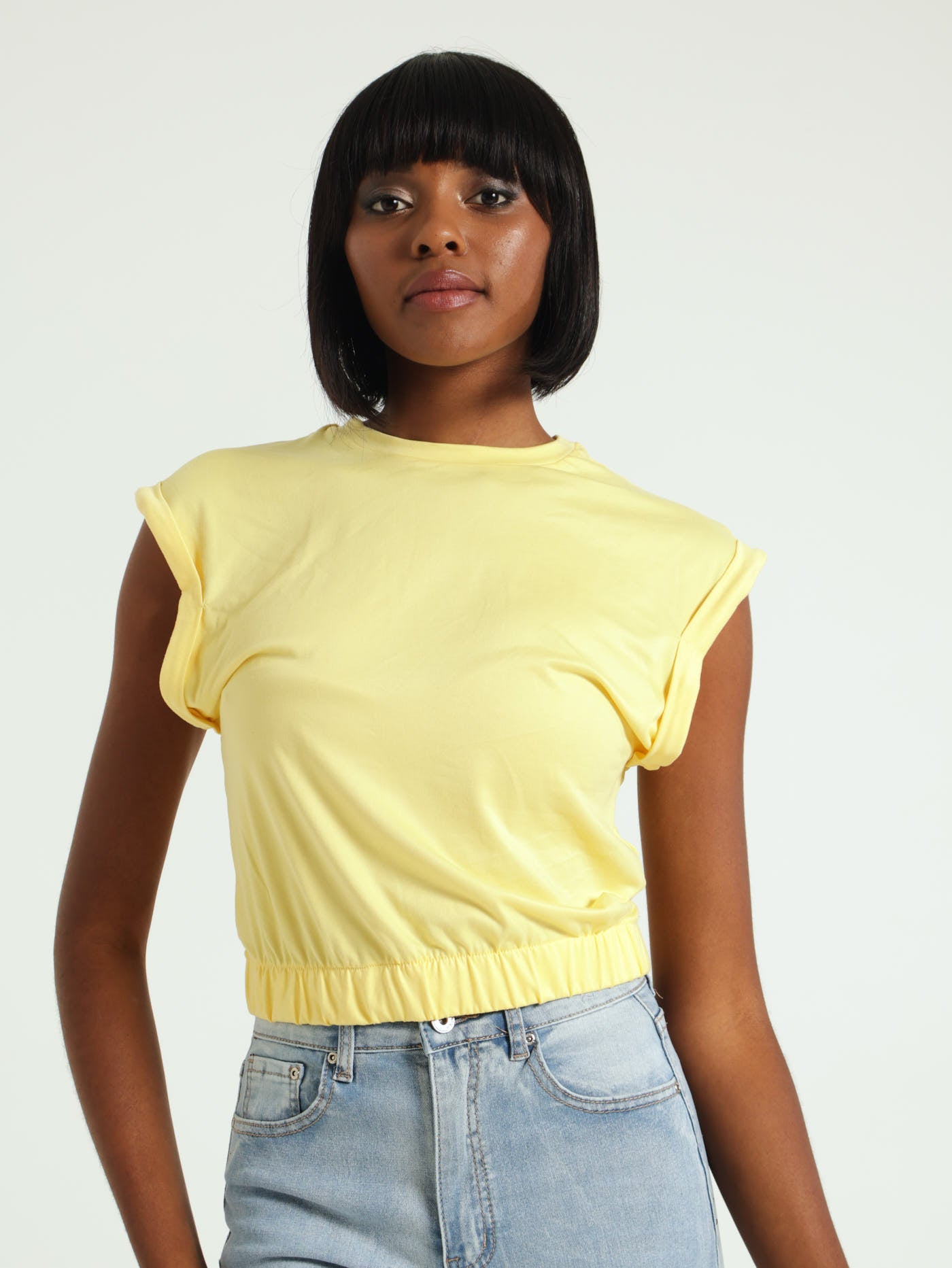 Fancy yellow tops on sale