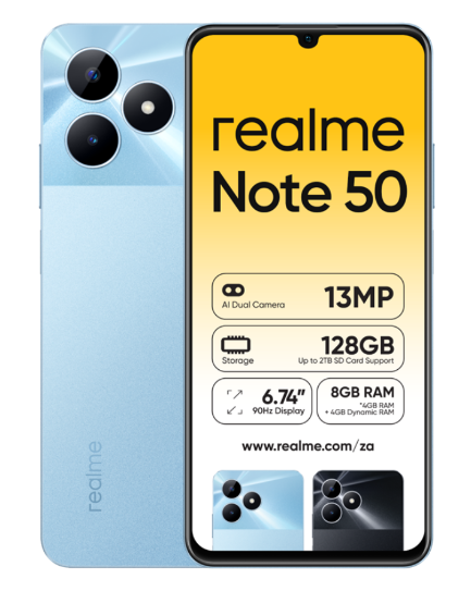 Realme Note 50 128GB Dual Sim Blue Cellphone